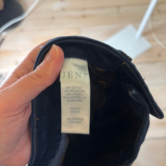 Jen7 by Seven for all Mankind EUC Women's Dark Wash Ankle Skinny Jeans Size 10 - Picture 4 of 8